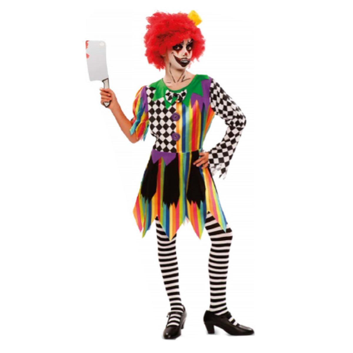 Spaventoso Costume Clown Terrificante per Bambina - Scopri la Vendita  Online su