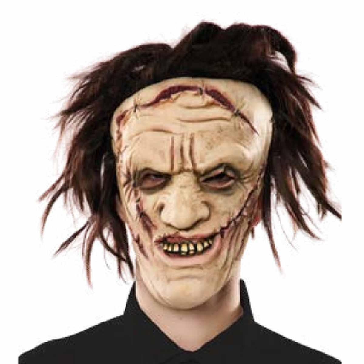 Maschera Viso Lattice Horror Psicopatico con Capelli |Fyasa