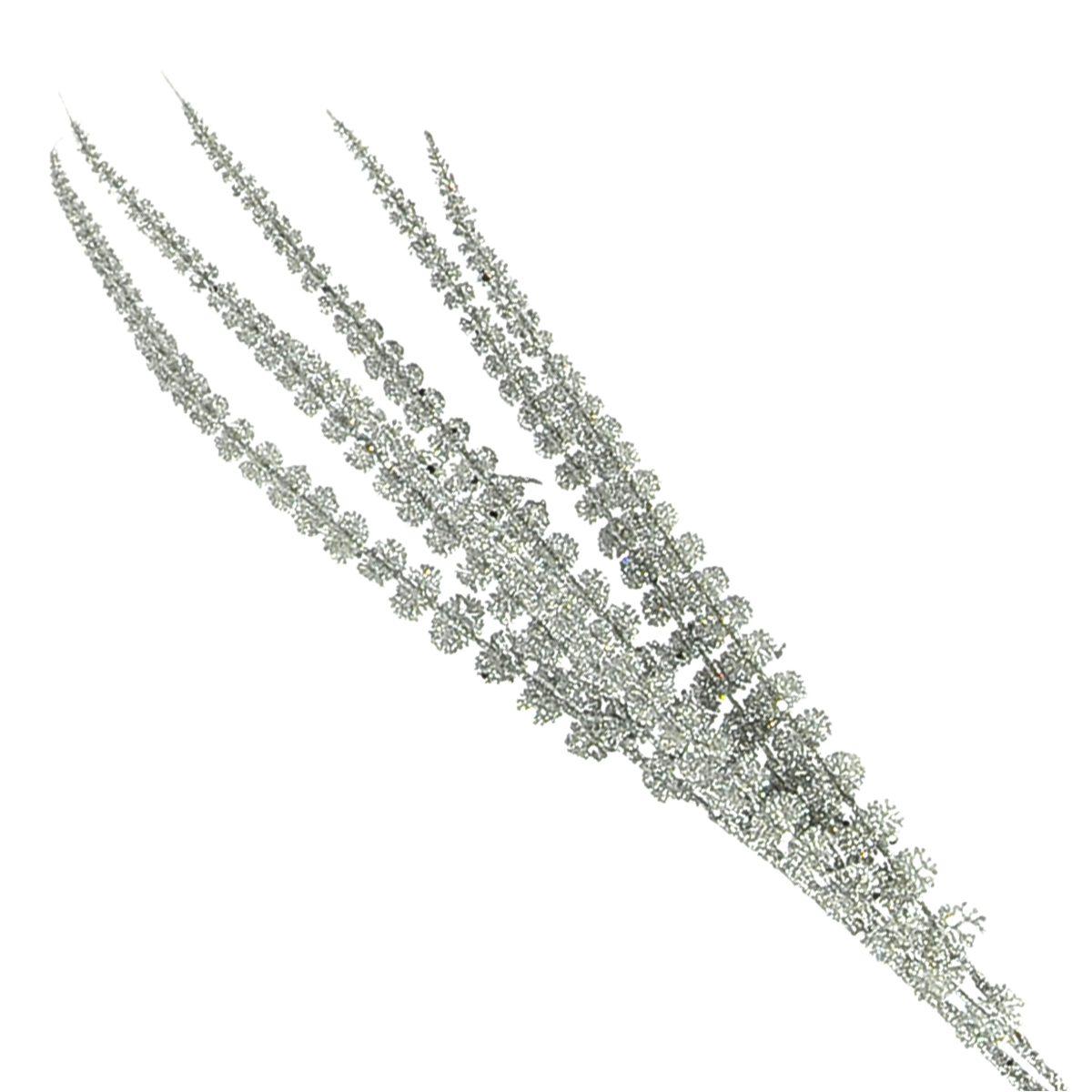 Fiore Ramo Argento Glitter cm.89 |Universl