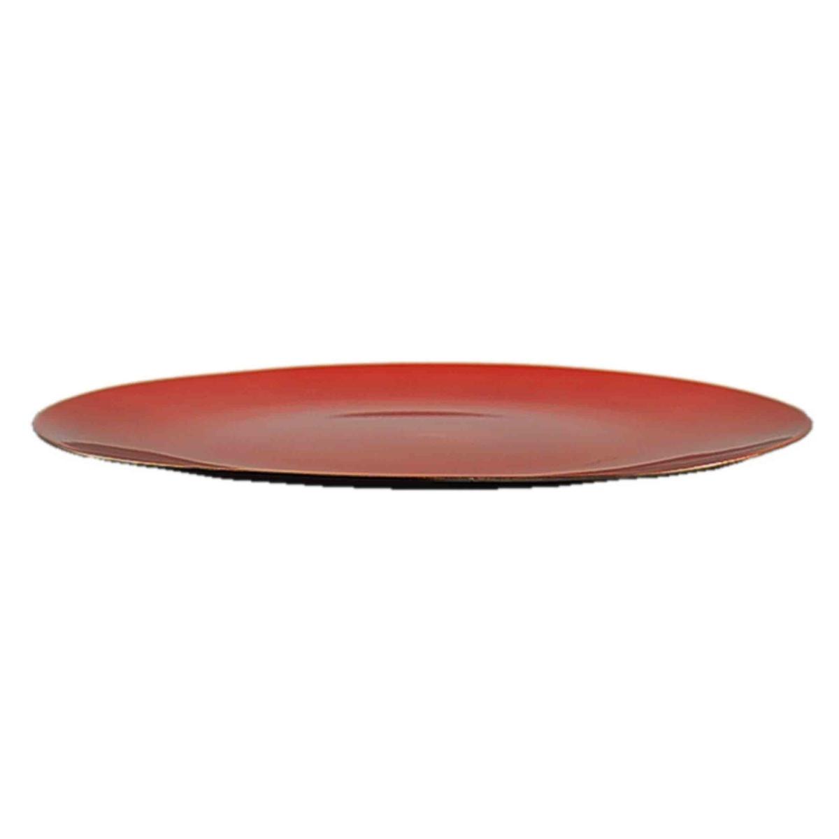 Piatto Tavola PVC Natale Rosso Lucido cm.33 |M2 Store