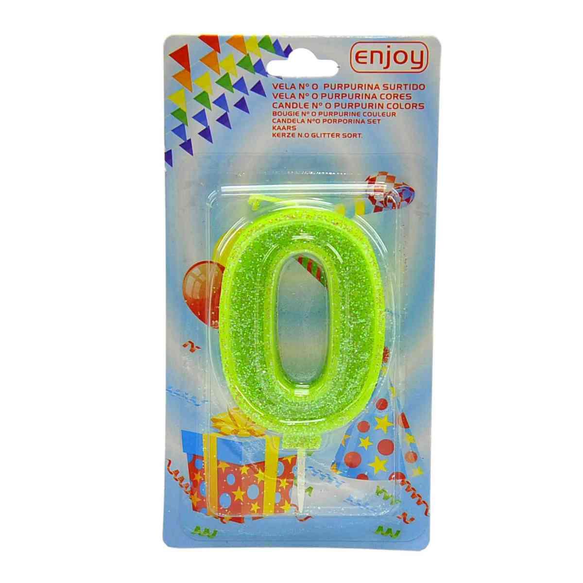 Candelina Compleanno N.0 Porporina 4 Colori |M2 Store