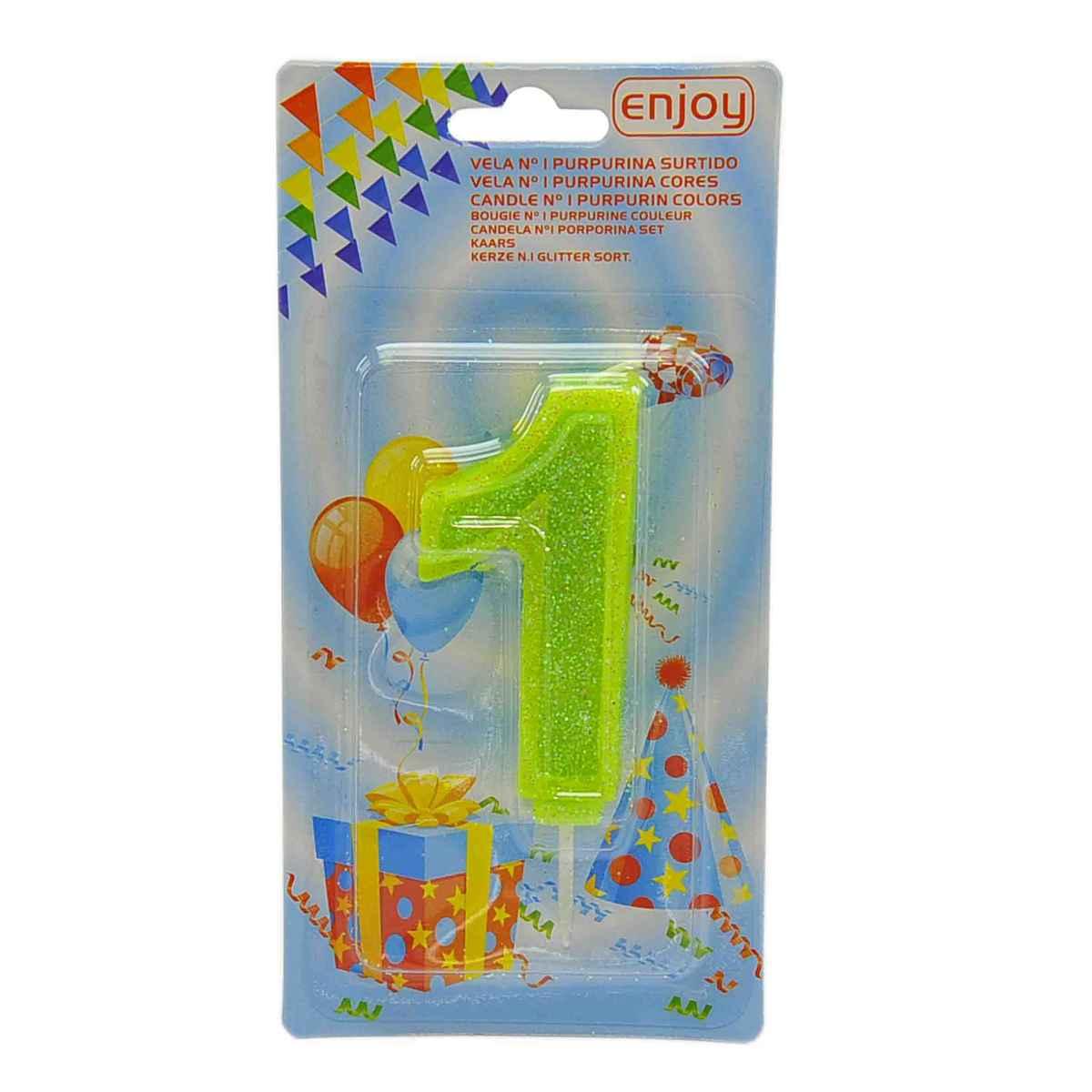 Candelina Compleanno N.1 Porporina 4 Colori |M2 Store