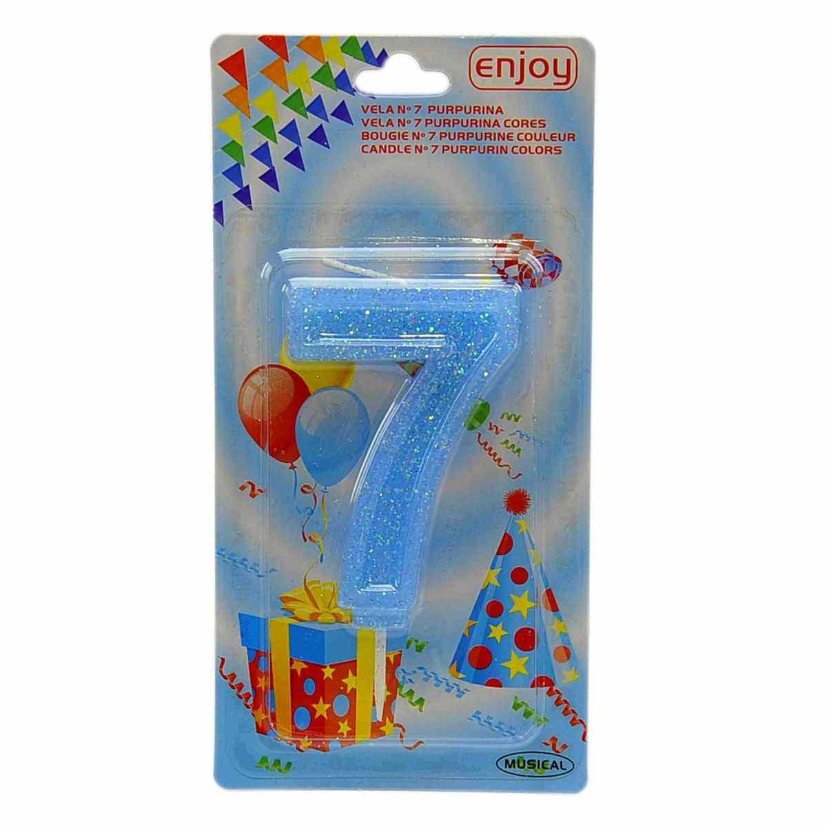 Candelina Compleanno N.7 Porporina 4 Colori |M2 Store