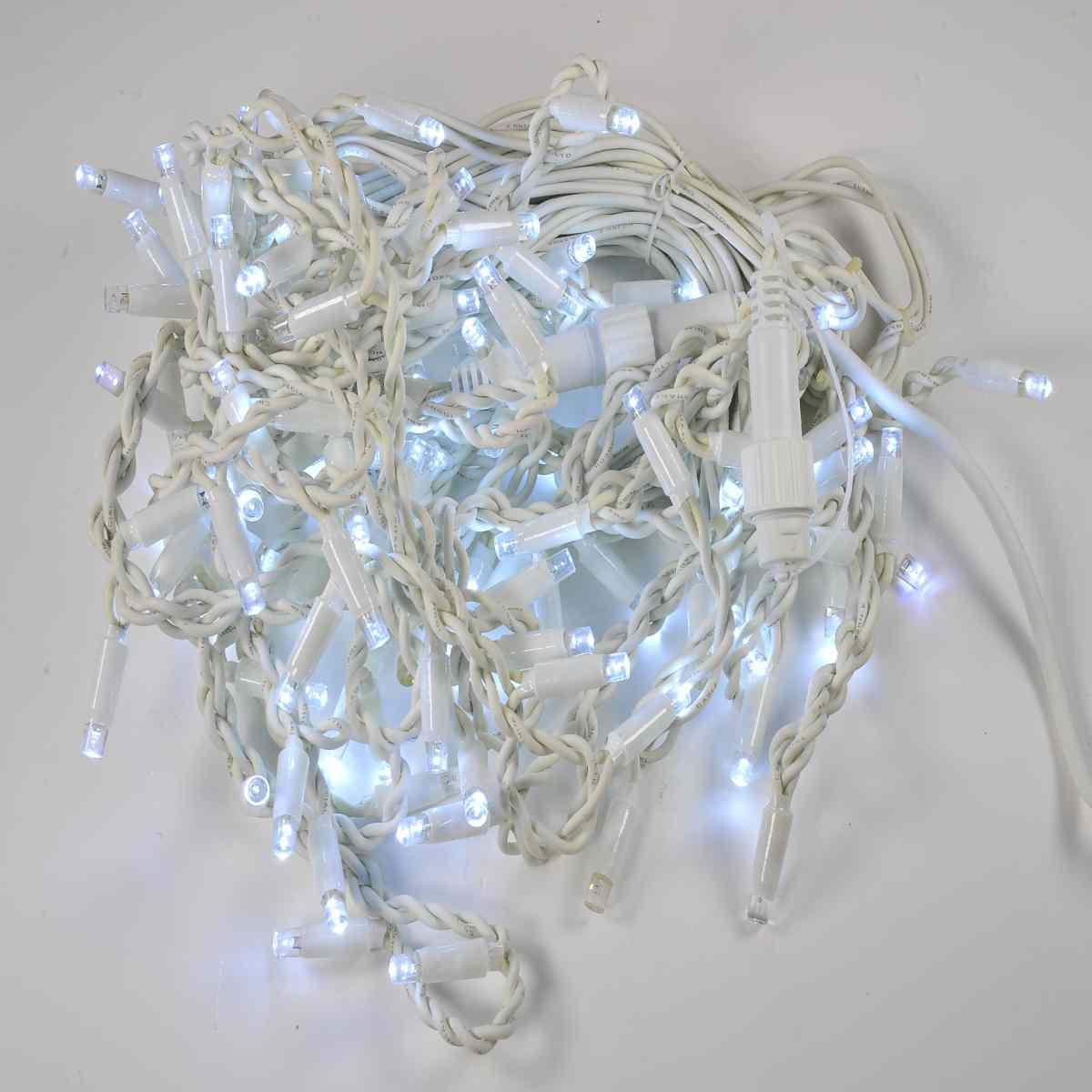 Luci Tenda Professional 100 Led Bianco Freddo con Flash Bianco cm.500xh65 Prolungabile