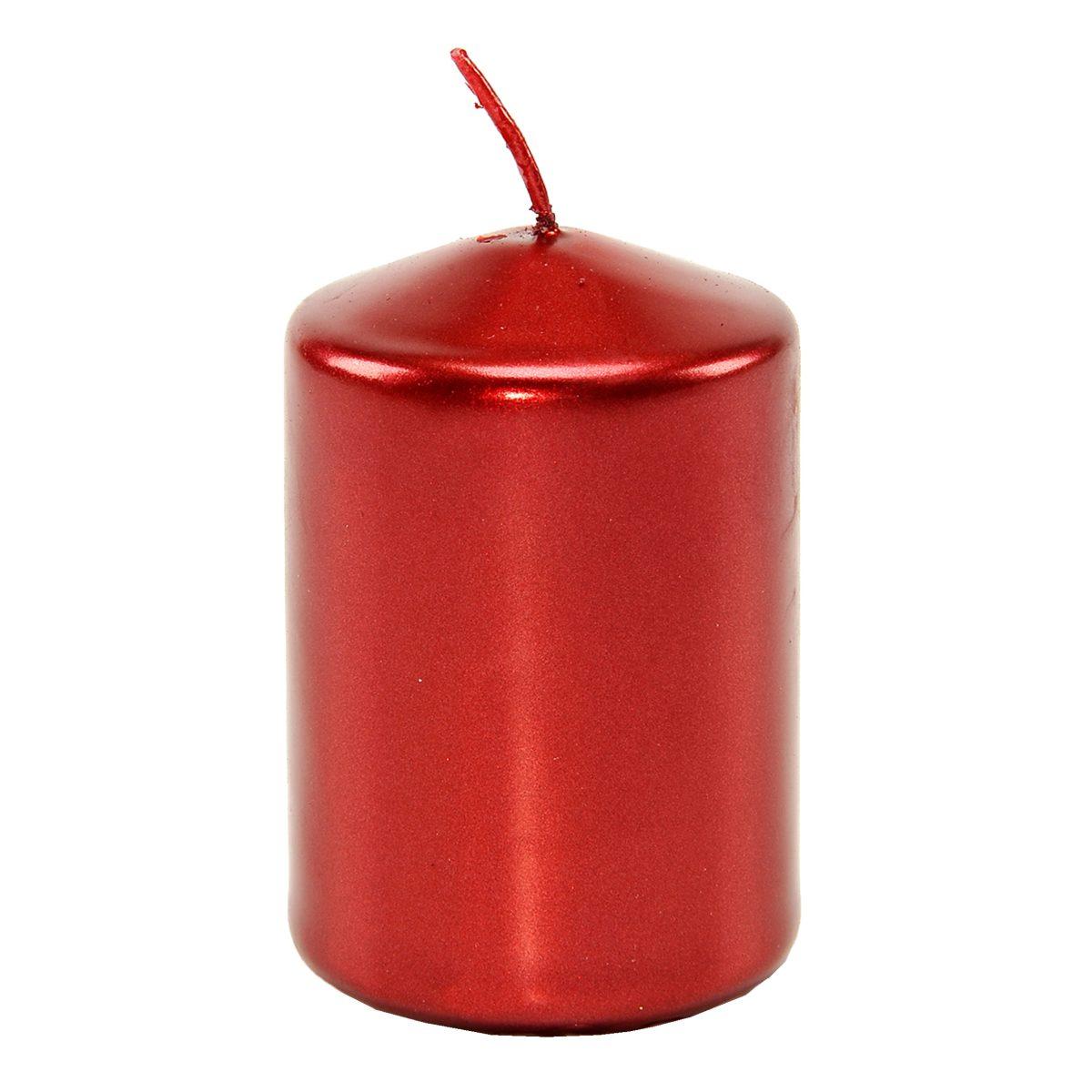 Candela cm.5x7,5 Cilindrica Rosso Lucido |M2 Store