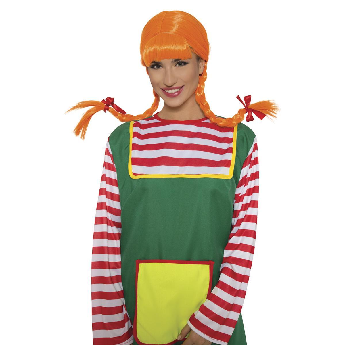 Parrucca Pippy Arancione |Guirca