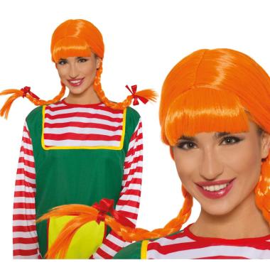 Parrucca Pippy Arancione |Guirca