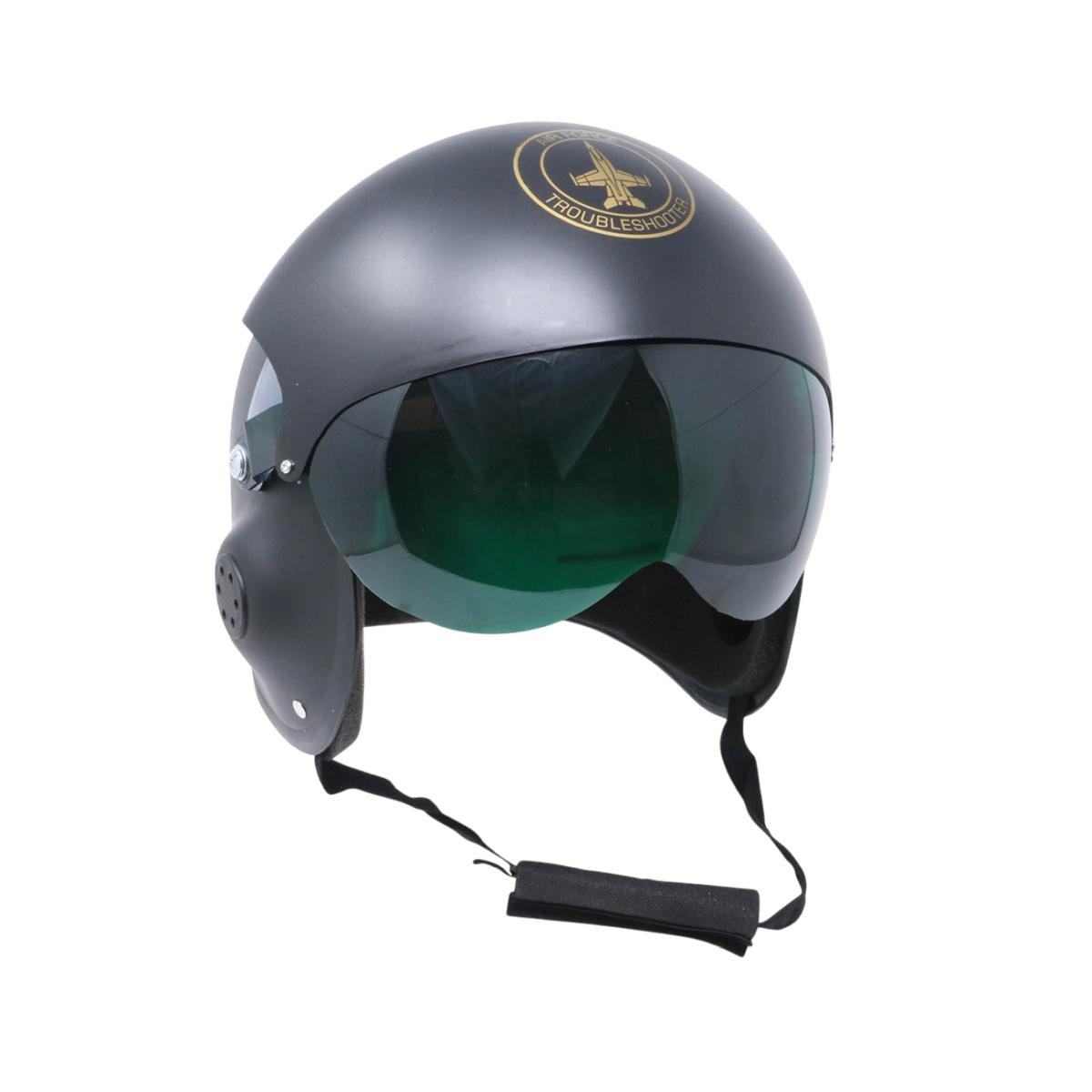 Casco pilota air force pvc nero
