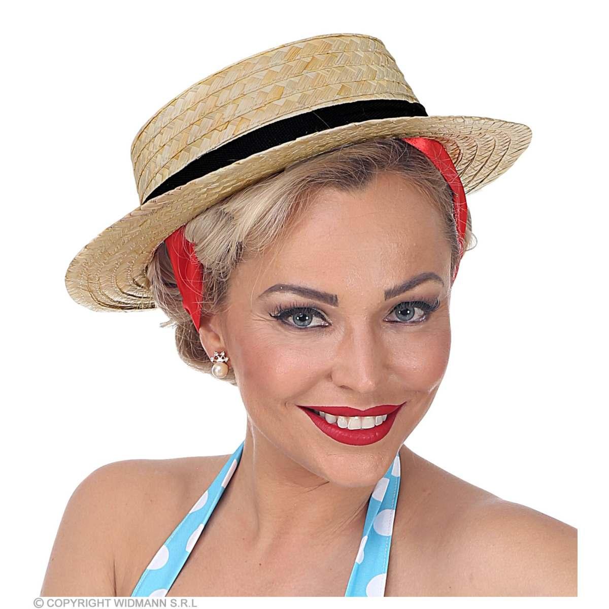 Cappello Paglietta con Fascia Nera |Widmann