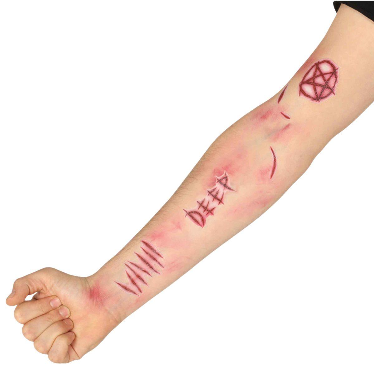 Tatuaggi Corpo Cicatrici Assortite