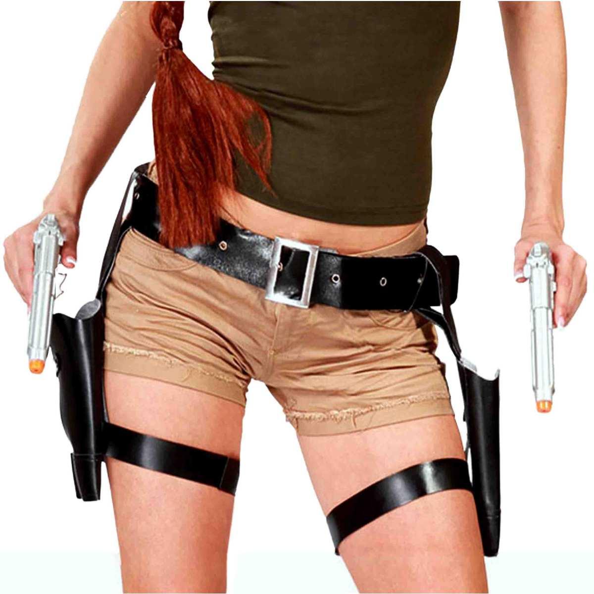 Cintura Fondina Porta Pistole con 2 Fondine |Leg Avenue