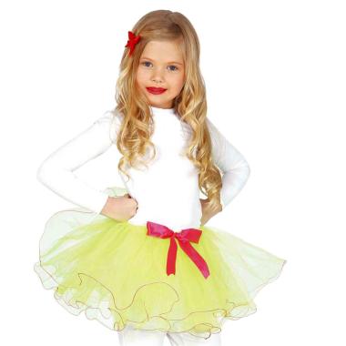 Gonna Tulle Baby Gialla Fluo cm.30