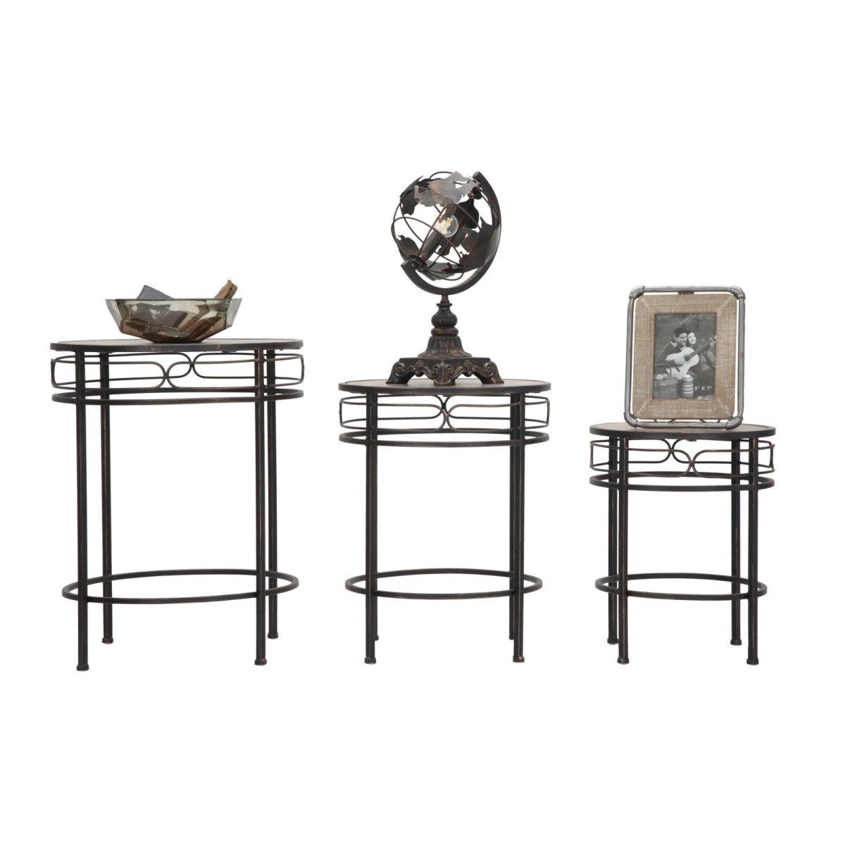 Tavolo Metallo/Legno Essential cm.Ø40xh50 |Mauro Ferretti