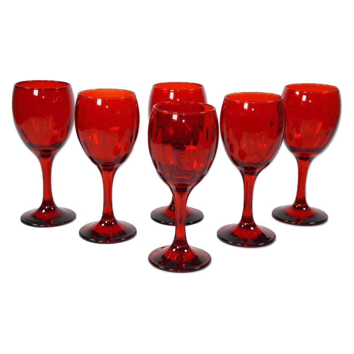 M2 Store Bicchiere Vetro Vino Rosso ml.250 Set pz.6 8693357516175