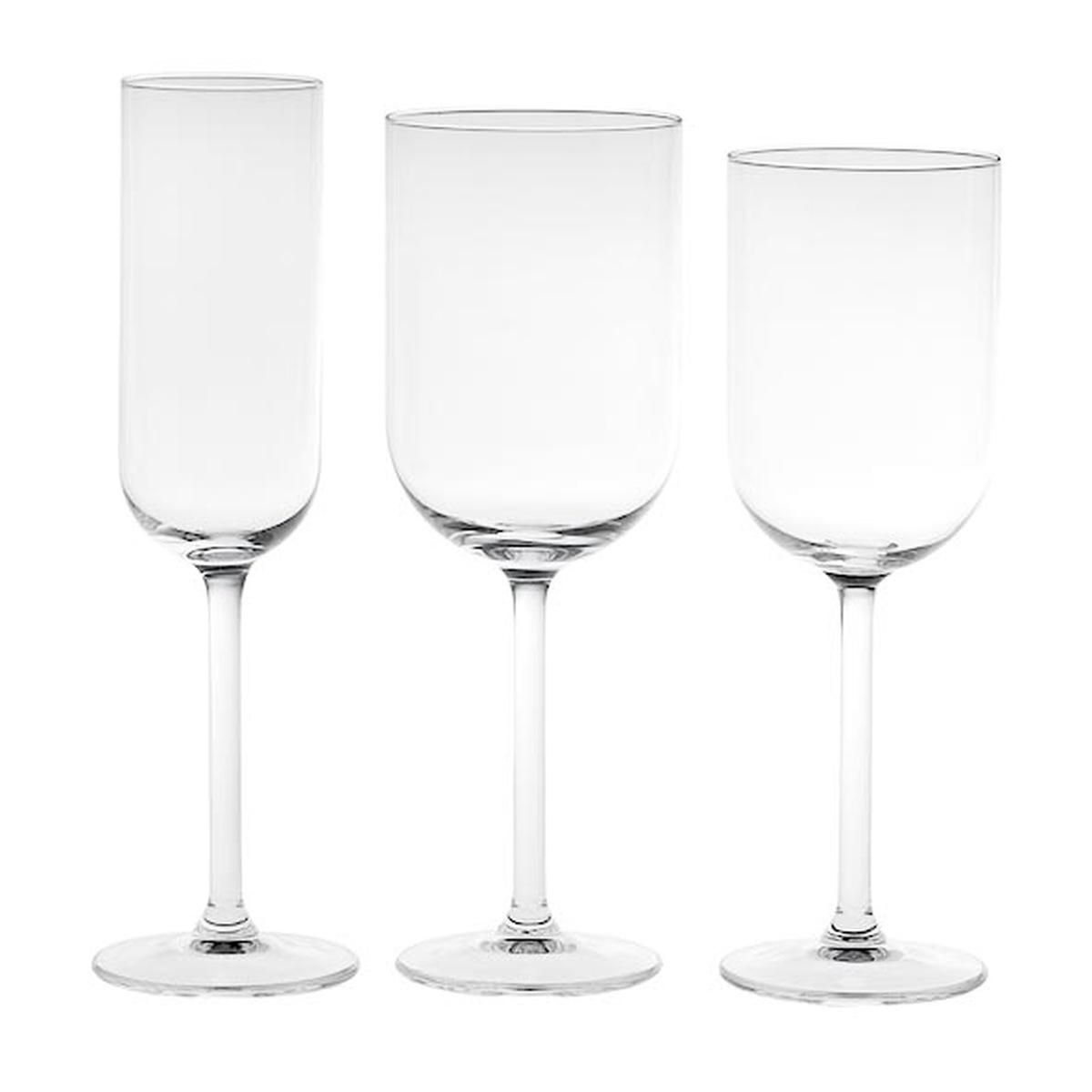 Bicchiere Acqua Vetro Calice Estro cm.Ø8,5x14,5 ml.300 Set 6 Pezzi