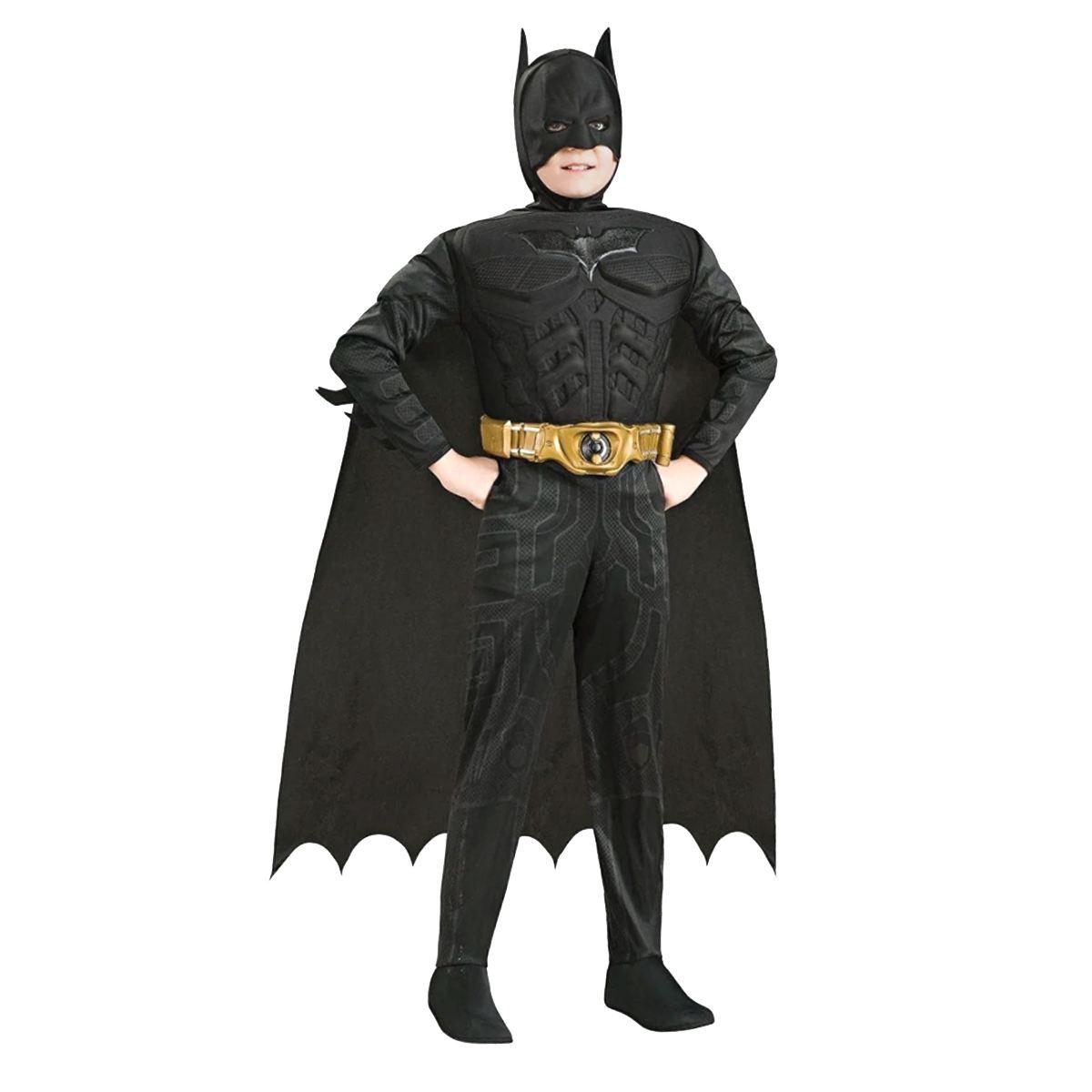 Costume Batman muscoloso grigio da uomo