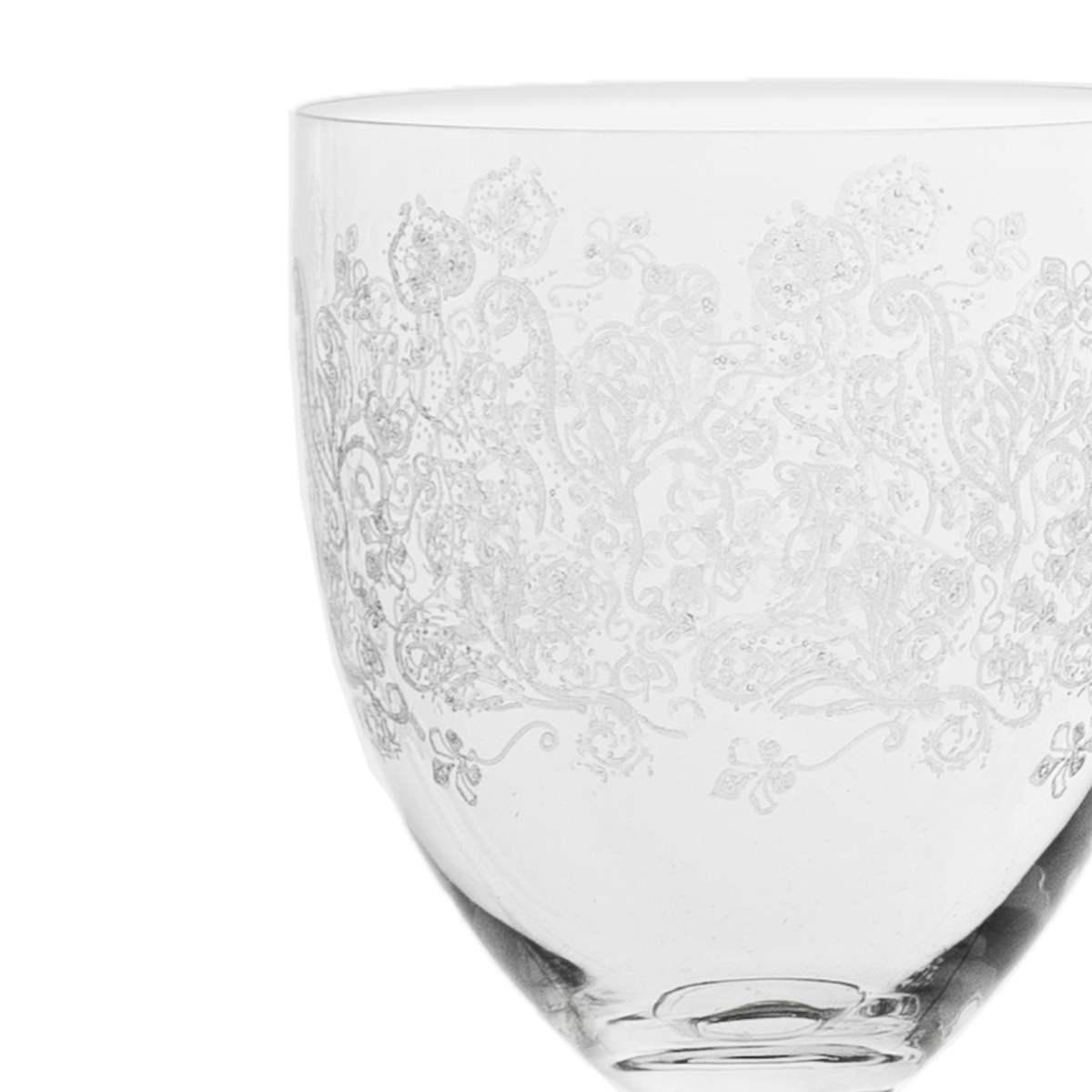 Bicchiere Acqua Vetro Calice Estro cm.Ø8,5x14,5 ml.300 Set 6 Pezzi