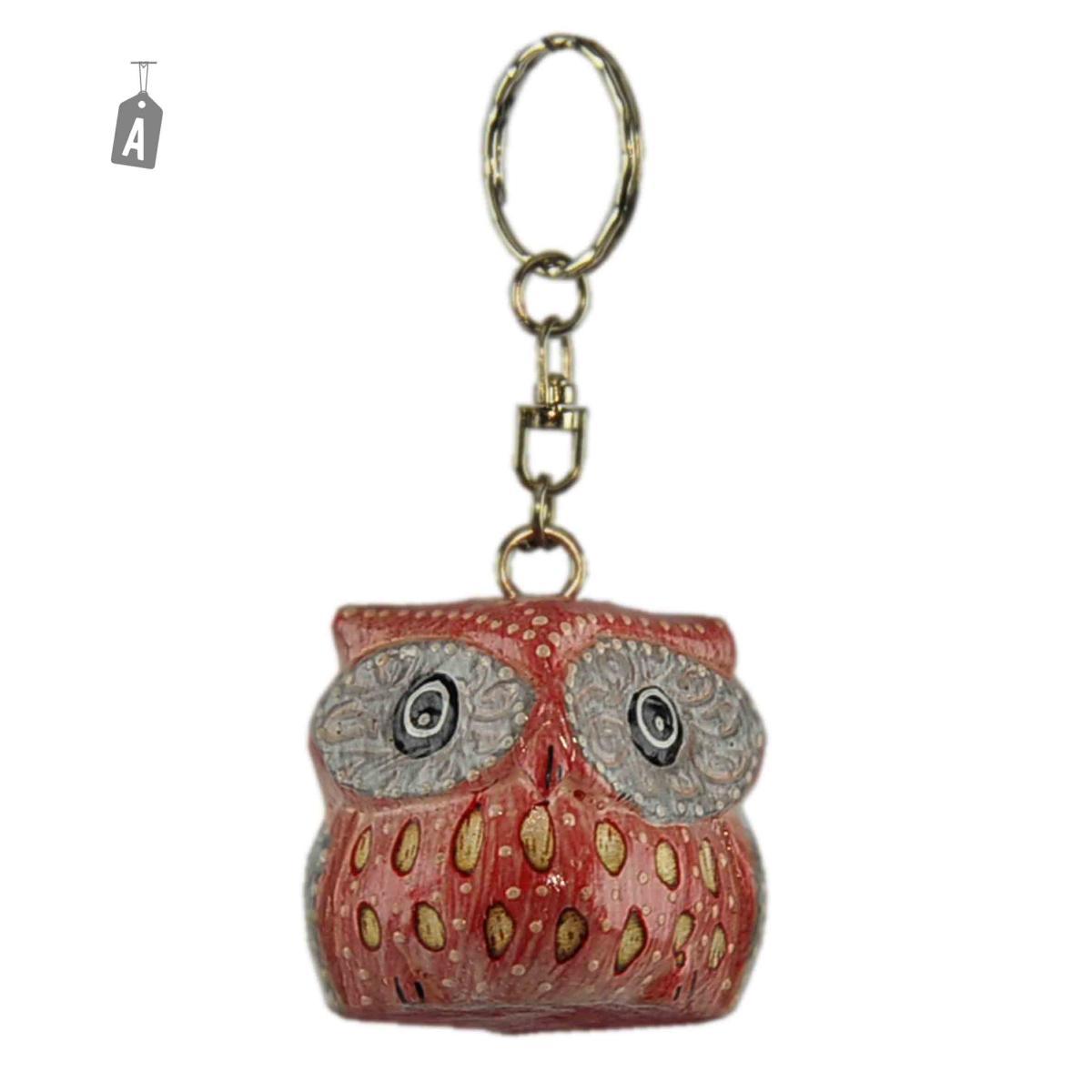 Portachiave Legno Gufi 5 Colori SUA10A | M2 Store