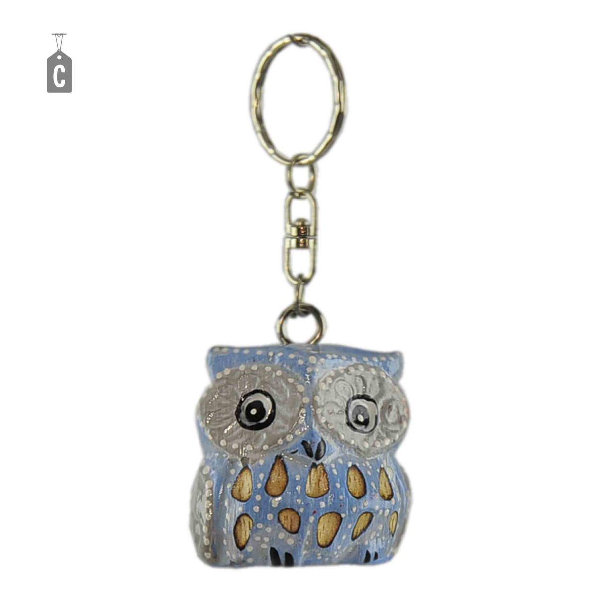 Portachiave Legno Gufi 5 Colori SUA10A | M2 Store