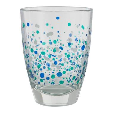 Bicchiere Vetro Acqua Murano Blu ml.250 pezzi 1