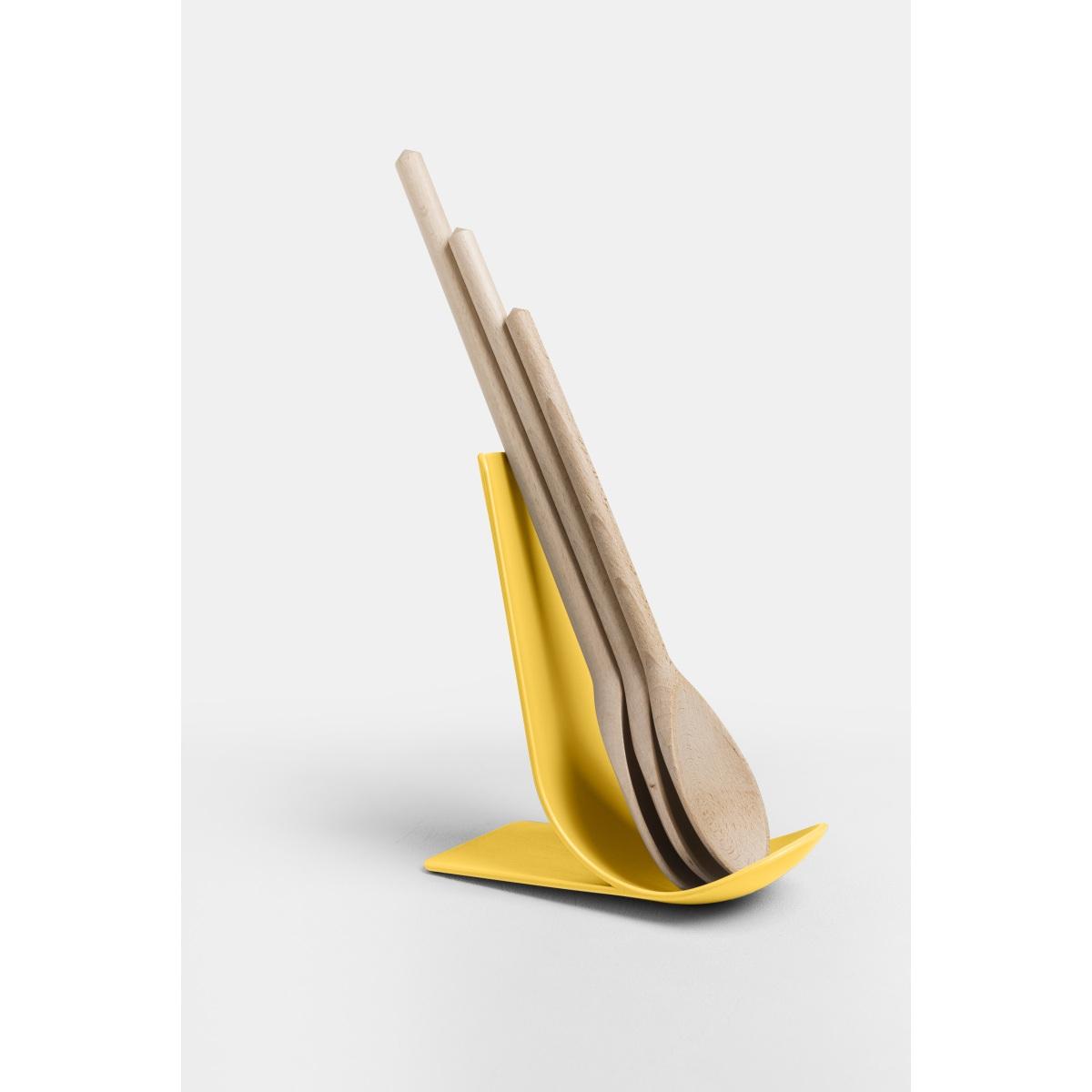 Poggia Mestolo Stand Giallo cm.23x16x17 | Veca S.p.A.