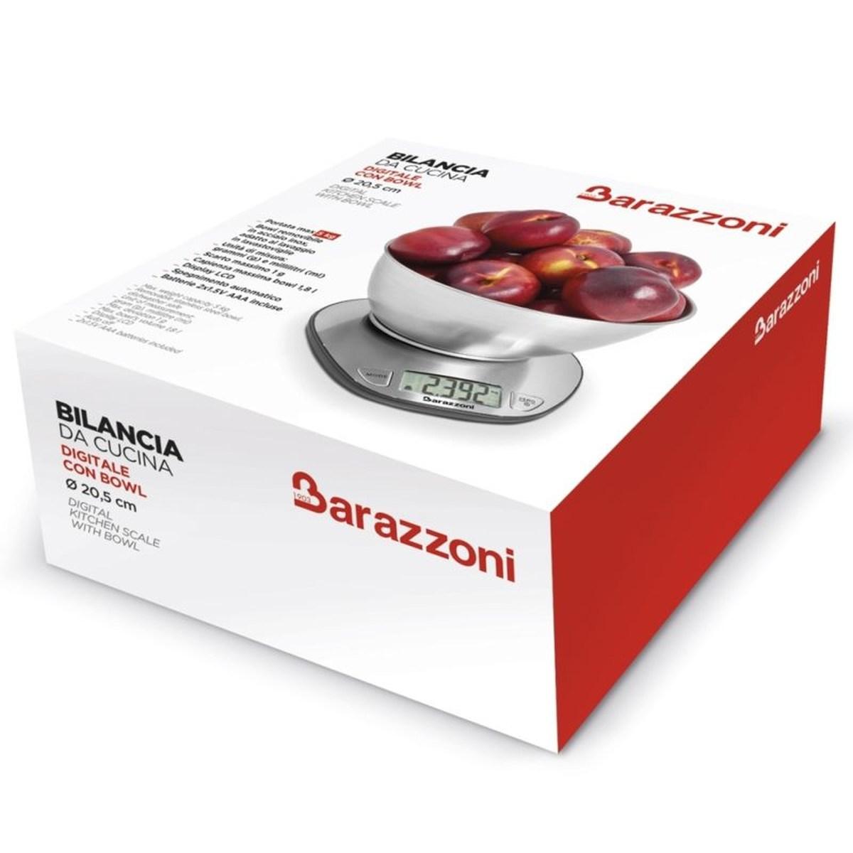 Bilancia Cucina Digitale Barazzoni Acciaio kg.5