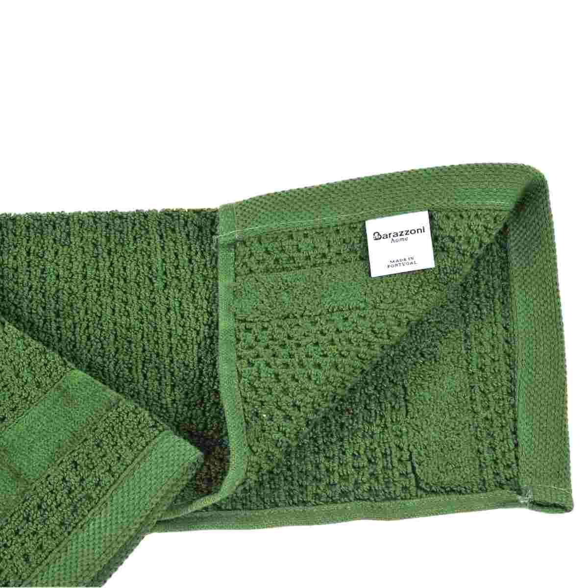 Asciugamano Barazzoni Ospite Cotone Verde Scuro cm.30x50