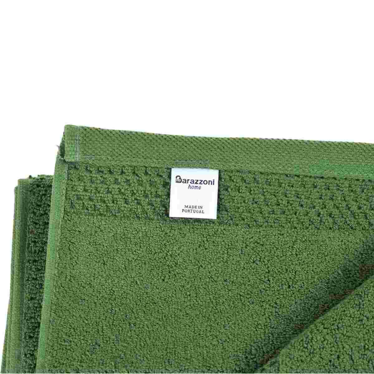 Asciugamano Barazzoni Telo Doccia Cotone Verde Scuro cm.70x140