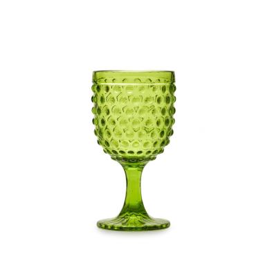 Bicchiere Vetro Singolo Calice Ibiza Verde ml.300