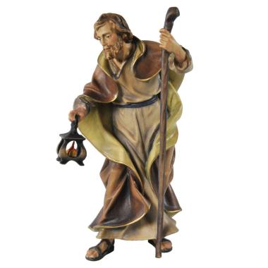Statue Presepe Ulpe - San Giuseppe -Scultura in Legno cm.15