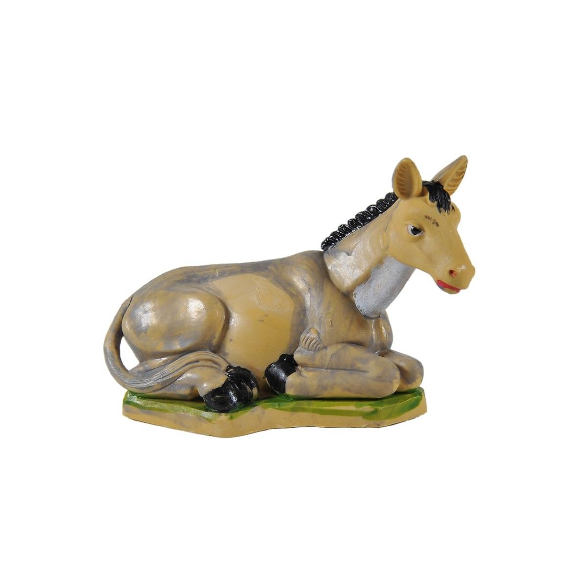 Animali Asino Sdraiato cm.10x4x7 | Rossi Rosa