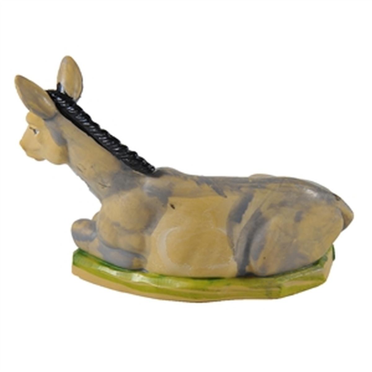 Animali Asino Sdraiato cm.10x4x7 | Rossi Rosa