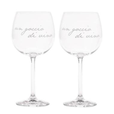 Bicchiere Vetro Calice Happy Hour Simple Day ml.570 Set pz.2