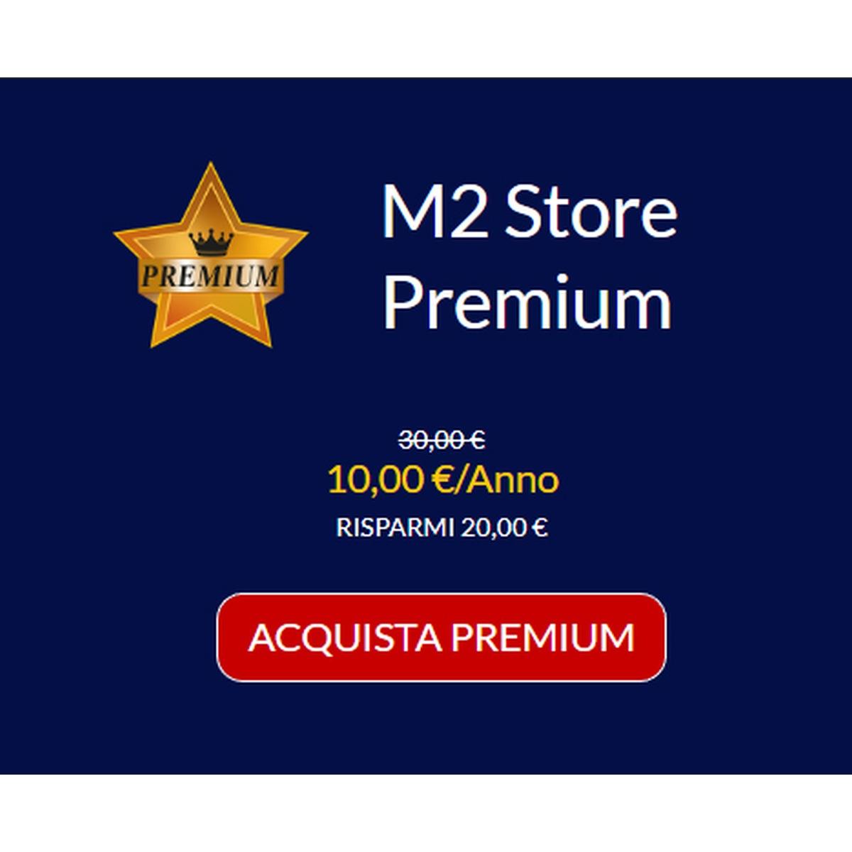 AFFILIAZIONE PREMIUM M2 Store - Validit 12 Mesi