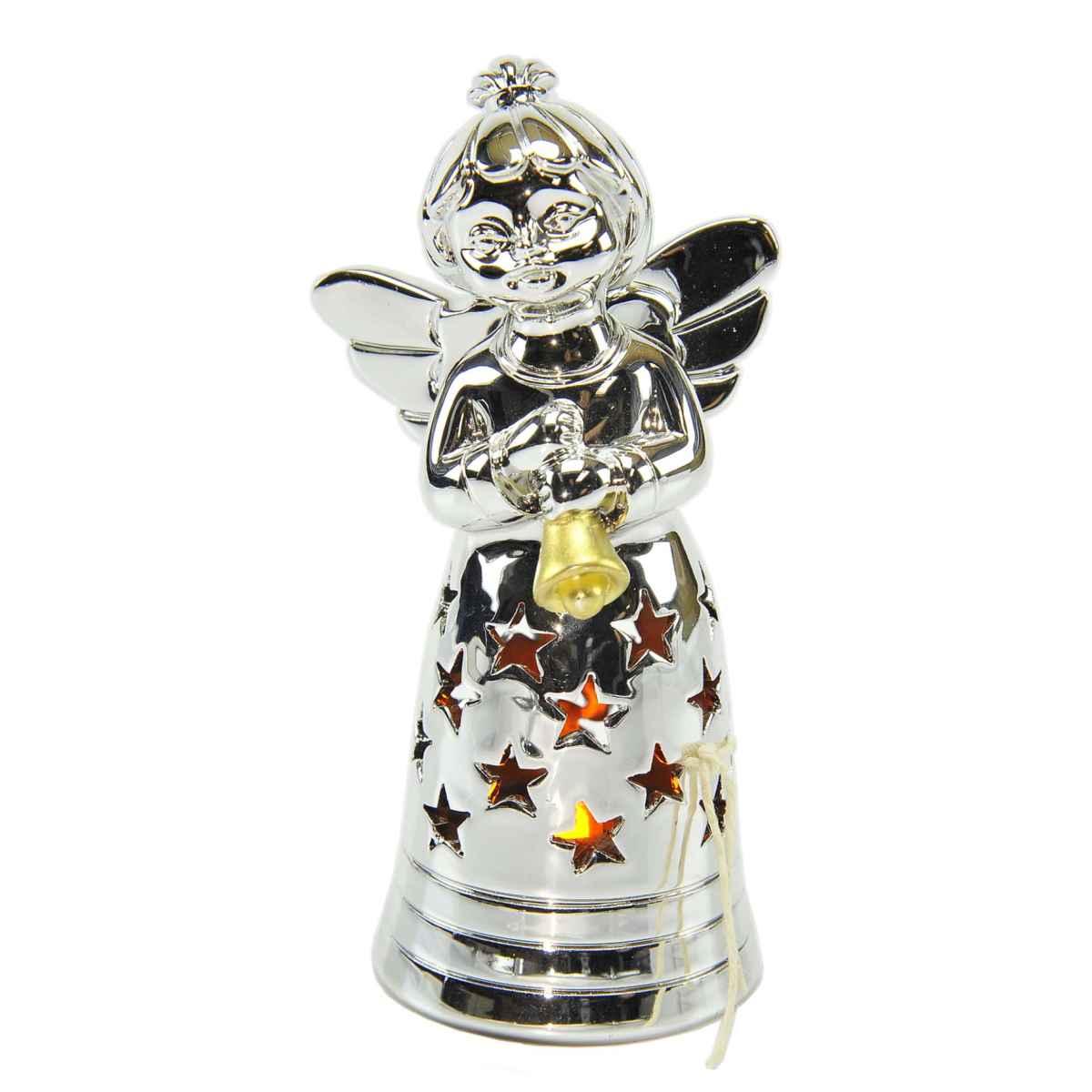 Angelo PVC Cromato cm.h12 con Luce+Campana Oro MA1823/M