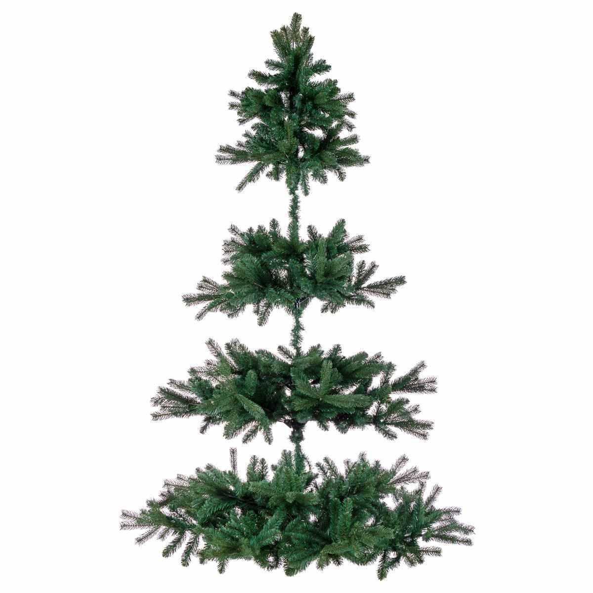 Albero Natale cm.210 Verde Fiemme Pendente 946 Rami |Bizzotto