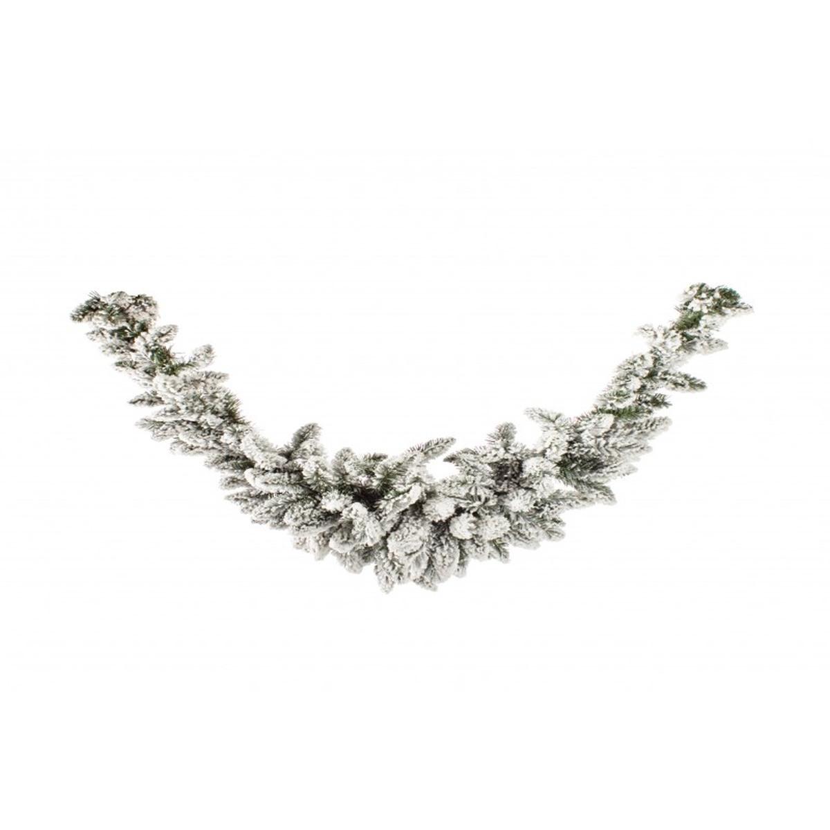 Ghirlanda cm.120 Verde Innevata Oregon |Bizzotto