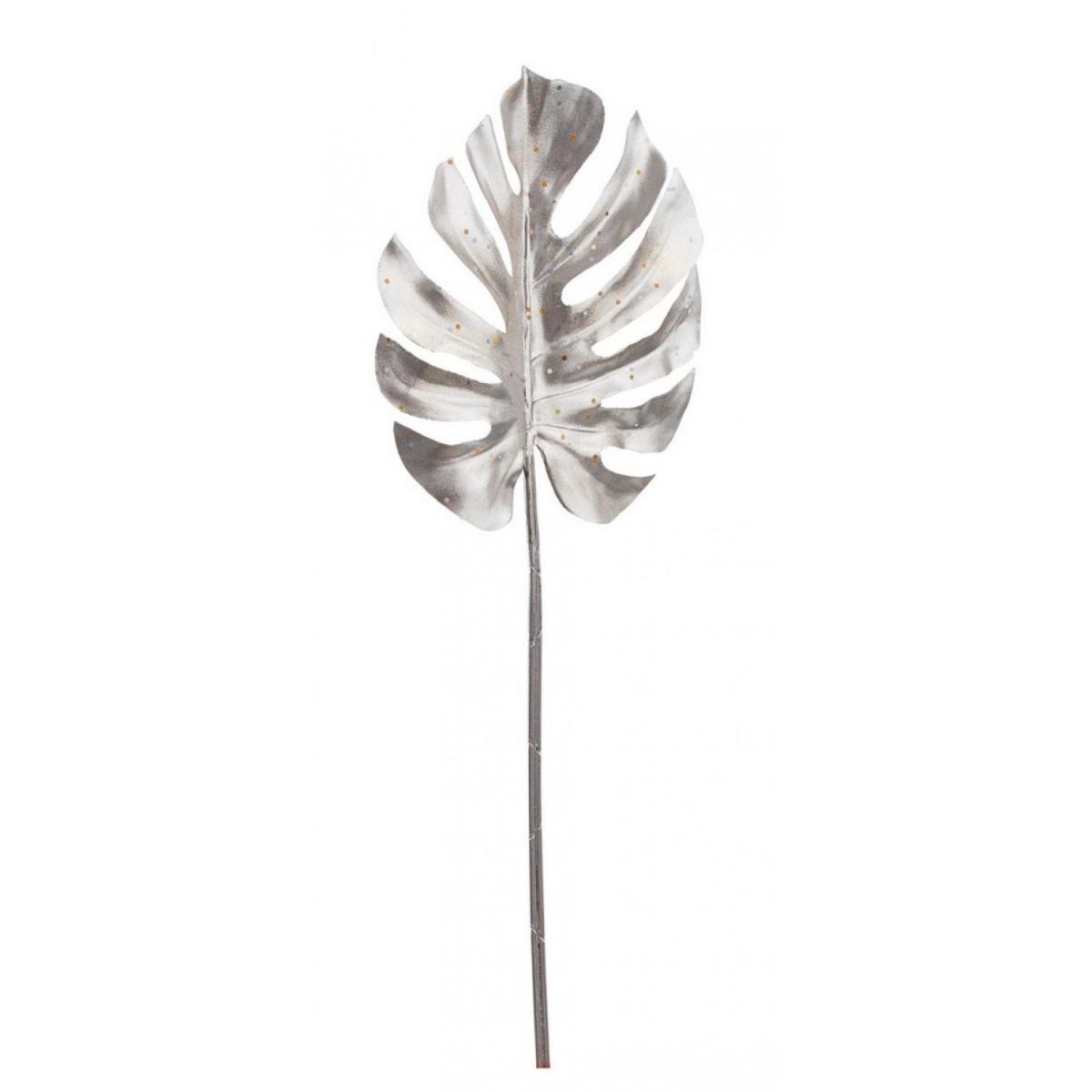 Fiore Natale Foglia Filodendro Oro Champagne Lucida cm.70 |Bizzotto