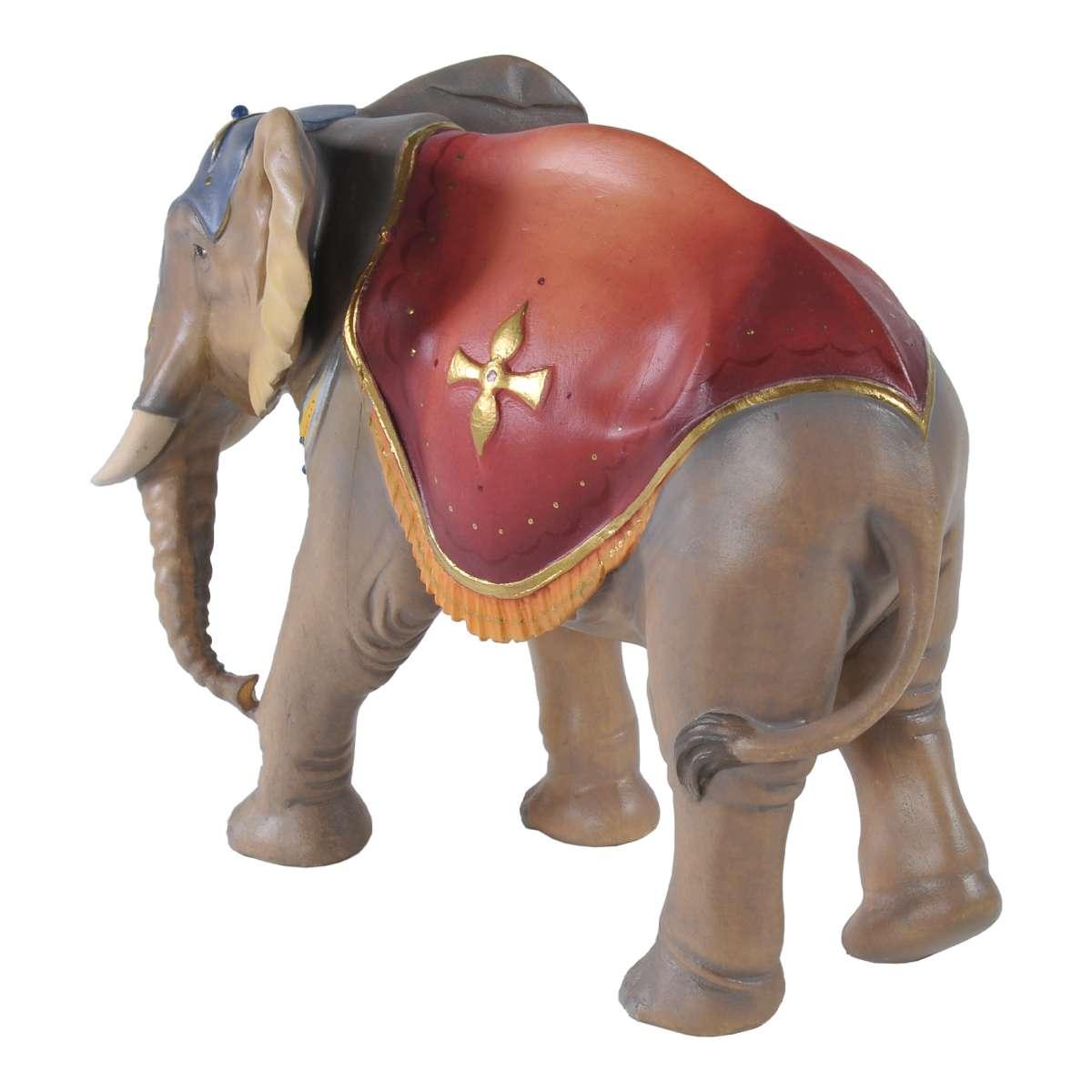 Ulpe Scultura Legno cm.15 Elefante in Piedi