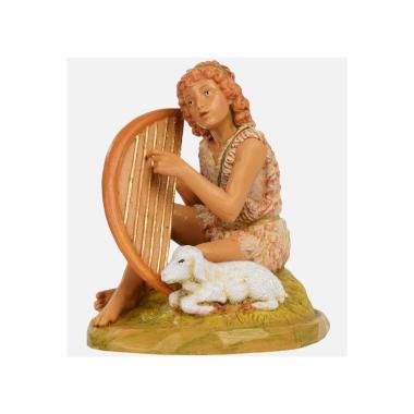 Statua cm.12 Fauno Pastore con Lira | Fontanini