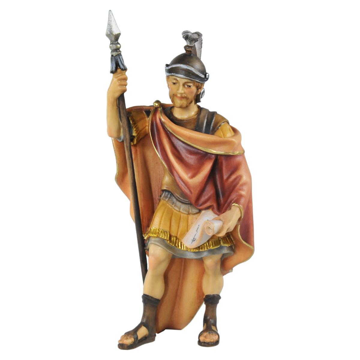 Ulpe Scultura Legno cm.15 Soldato Romano con Picca