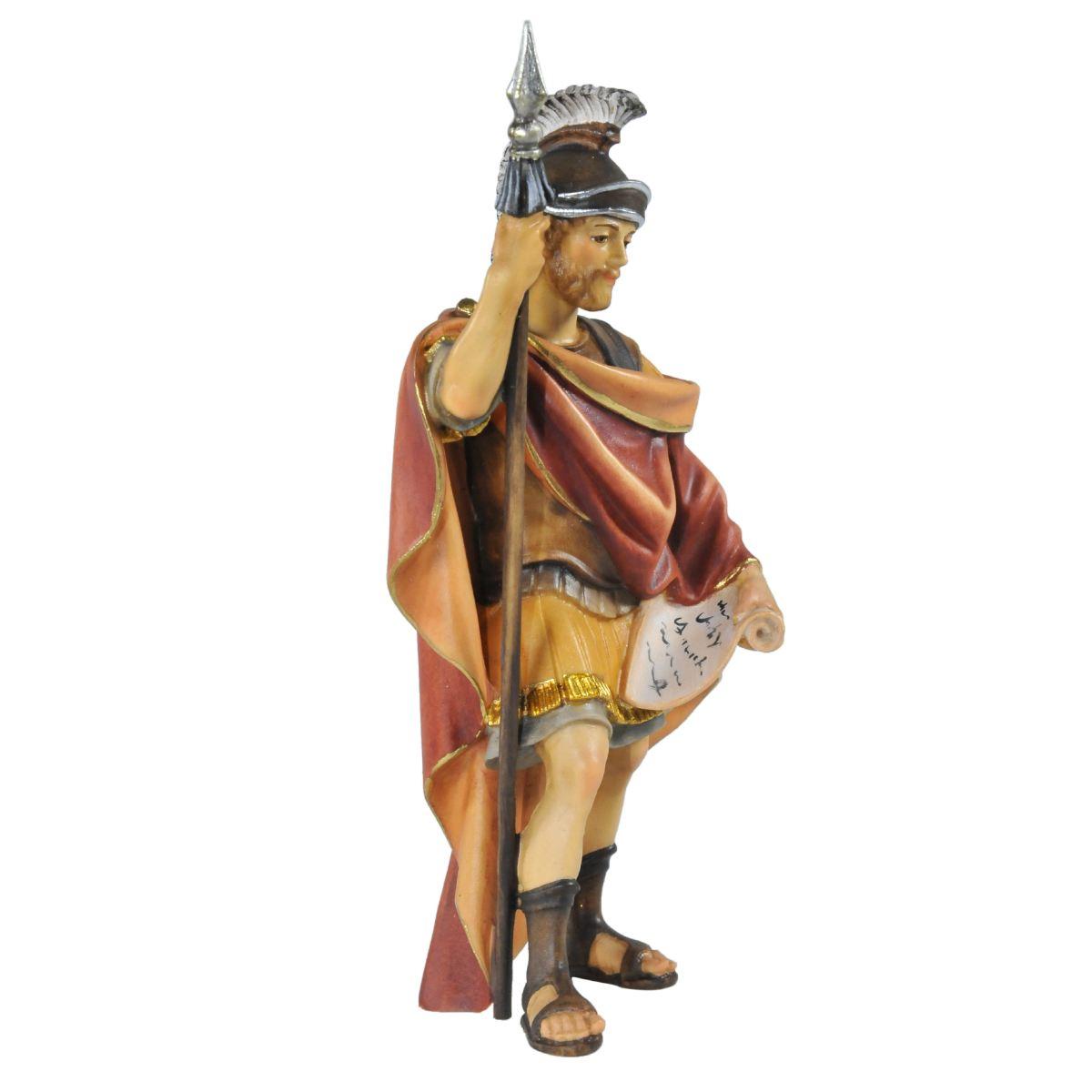 Ulpe Scultura Legno cm.15 Soldato Romano con Picca