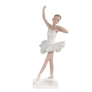 Statuina Ballerina Resina con Tutu Bianco cm.23