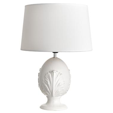 Lampada Tavolo Ceramica Pumo Bianco cm.30x45