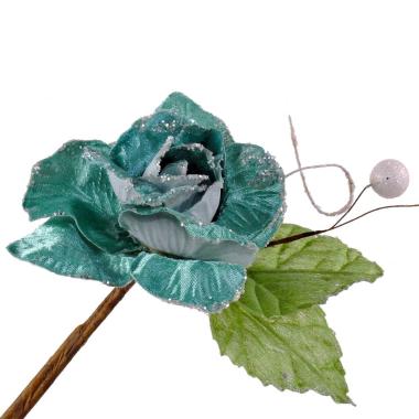 Fiore Natata Rosa Azzurra con Glitter cm.70