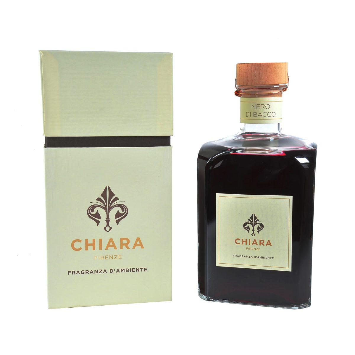 Profumatore Ambiente Chiara Diffusore ml.1000 con Bast. Nero Bacco |Chiara Firenze