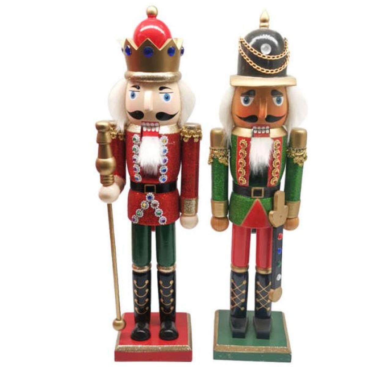 Soldatino Schiaccianoci Legno cm.40 Ass.2 Colori |Mazzeo