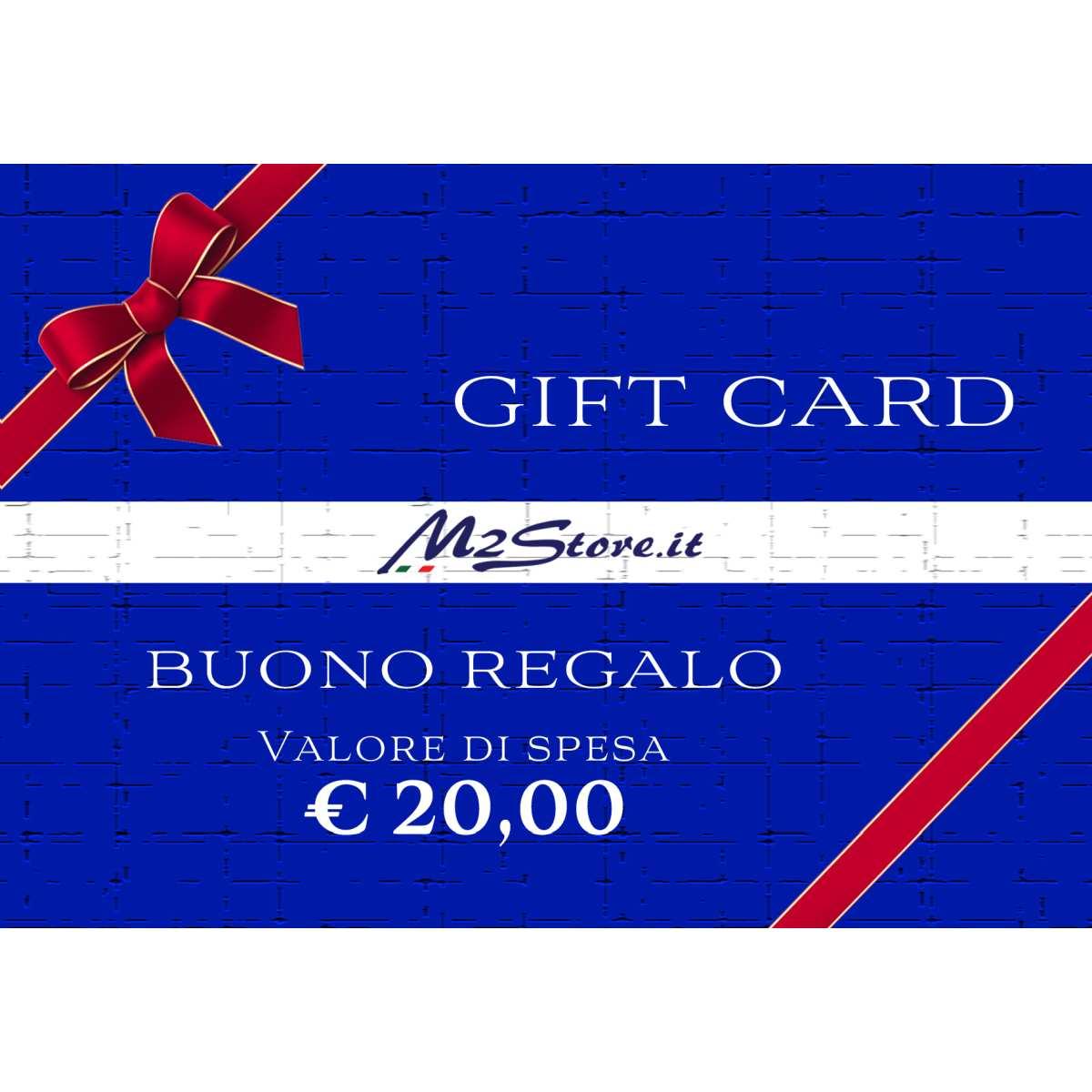 M2 Store Gift Card in Cofanetto del valore di 20 euro 2211090000025  GIFTCARD20