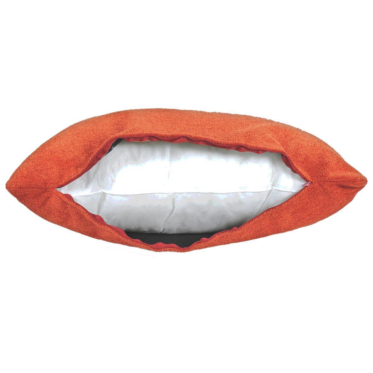 Cuscino Arredo Boucl Rosso cm.40x60x20 | Alore Casa