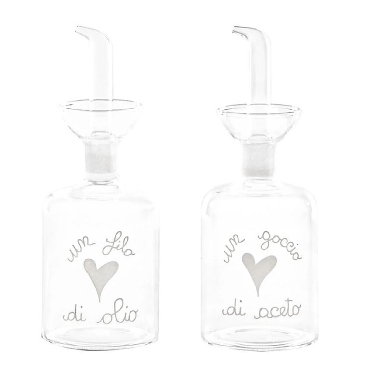 Menage Vetro Olio e Aceto Simple Day Set pz.2 | Simple